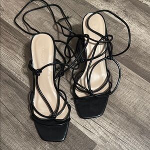 Black Strappy Sandals